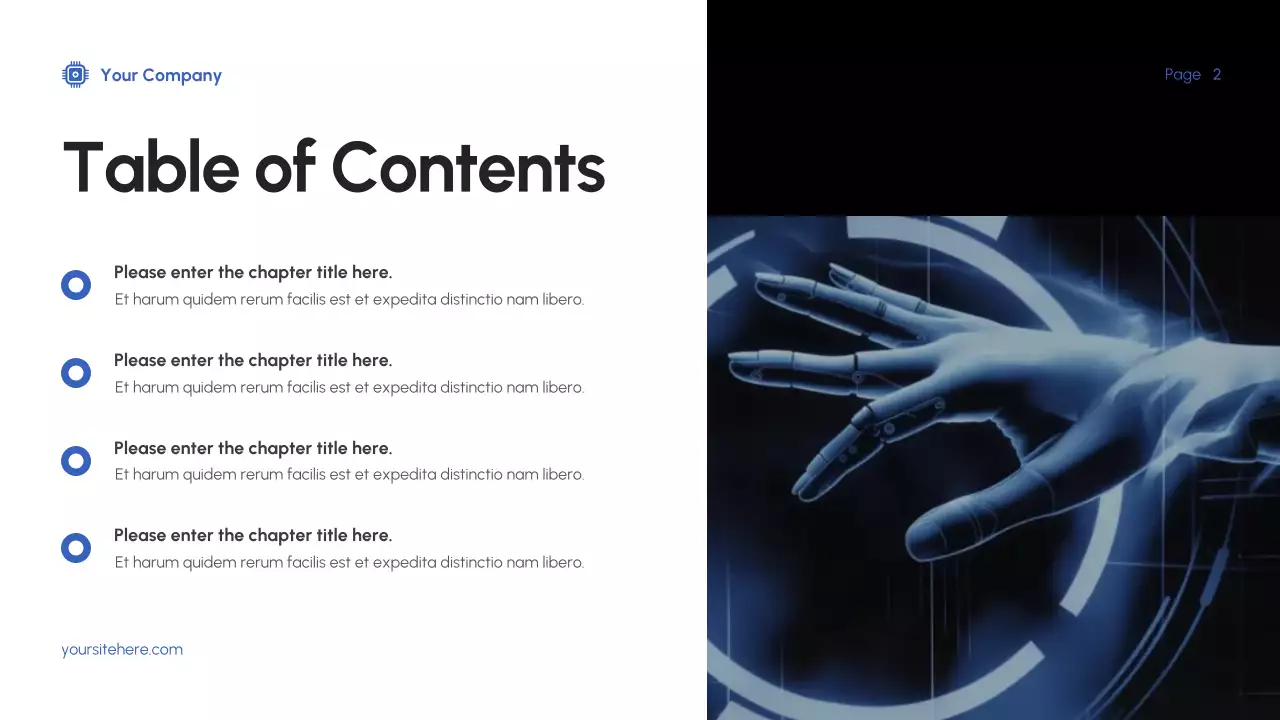 파랑 모던 IT 프레젠테이션