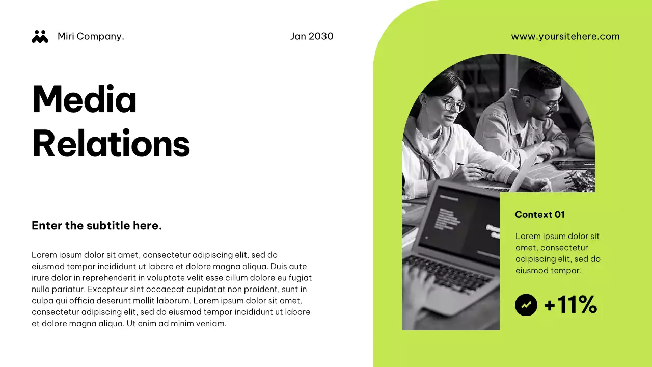 연두 모던 홍보 기획서