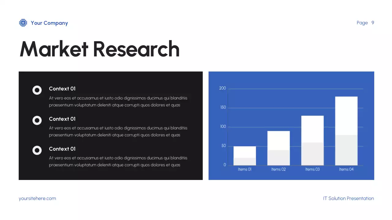 파랑 모던 IT 프레젠테이션