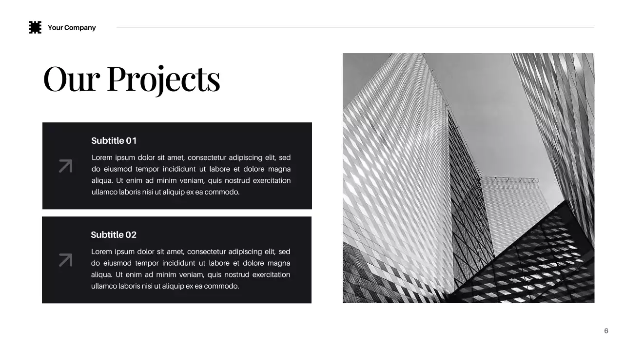 검정 모던 IT 솔루션 홍보