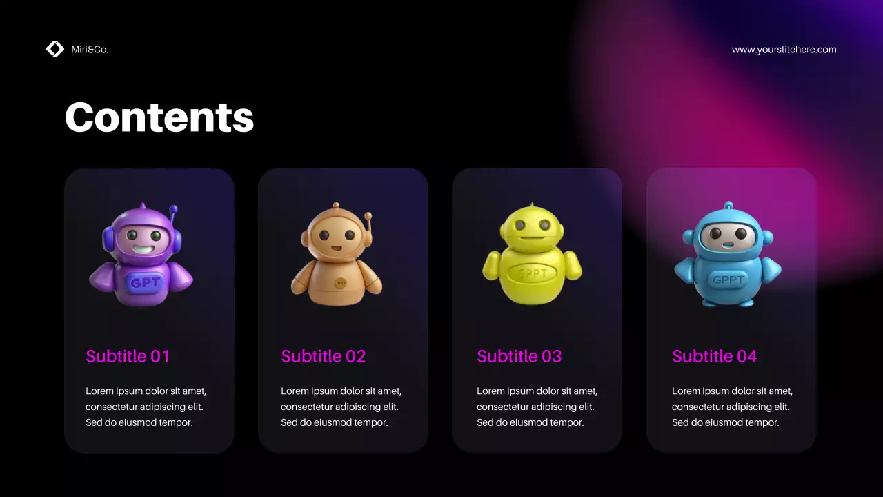 네온 사이버 보안 광고