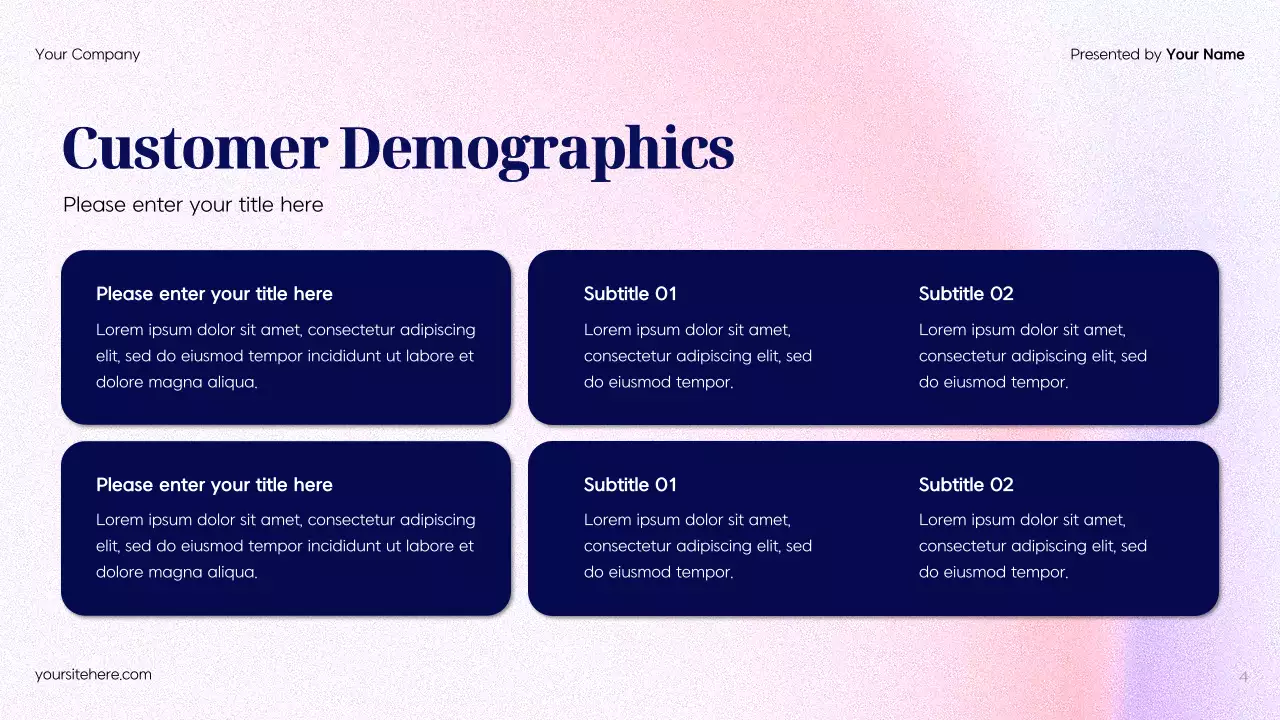 파랑 모던 광고 기획서