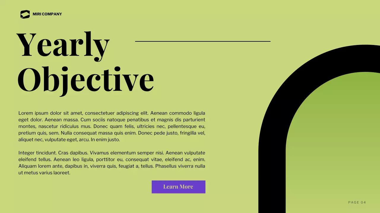 검정 모던 비즈니스 보고서