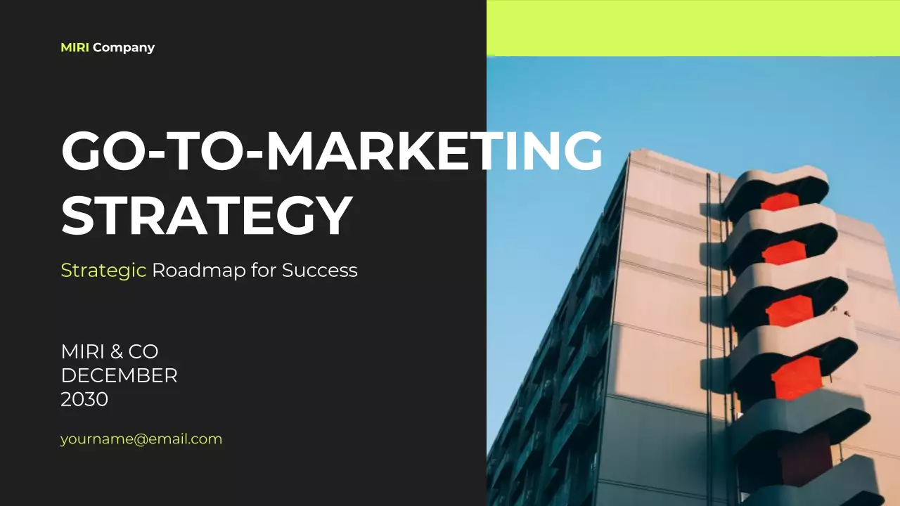 검정 모던 마케팅 전략 기획서