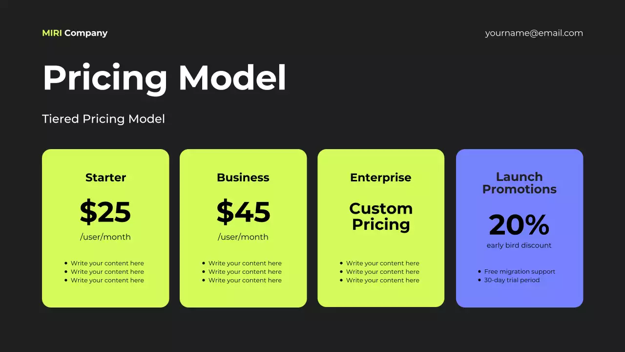 검정 모던 마케팅 전략 기획서