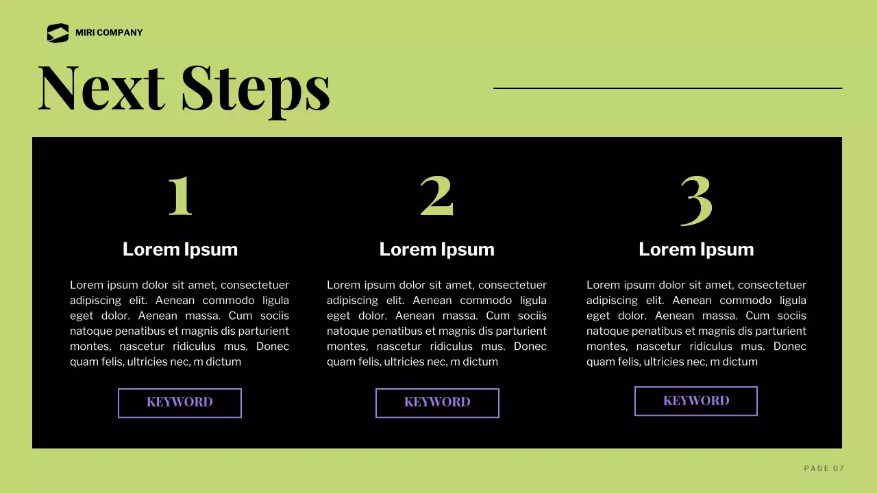 검정 모던 비즈니스 보고서