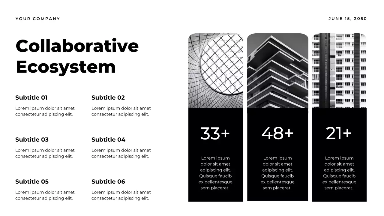 주황 모던 도시 보고서