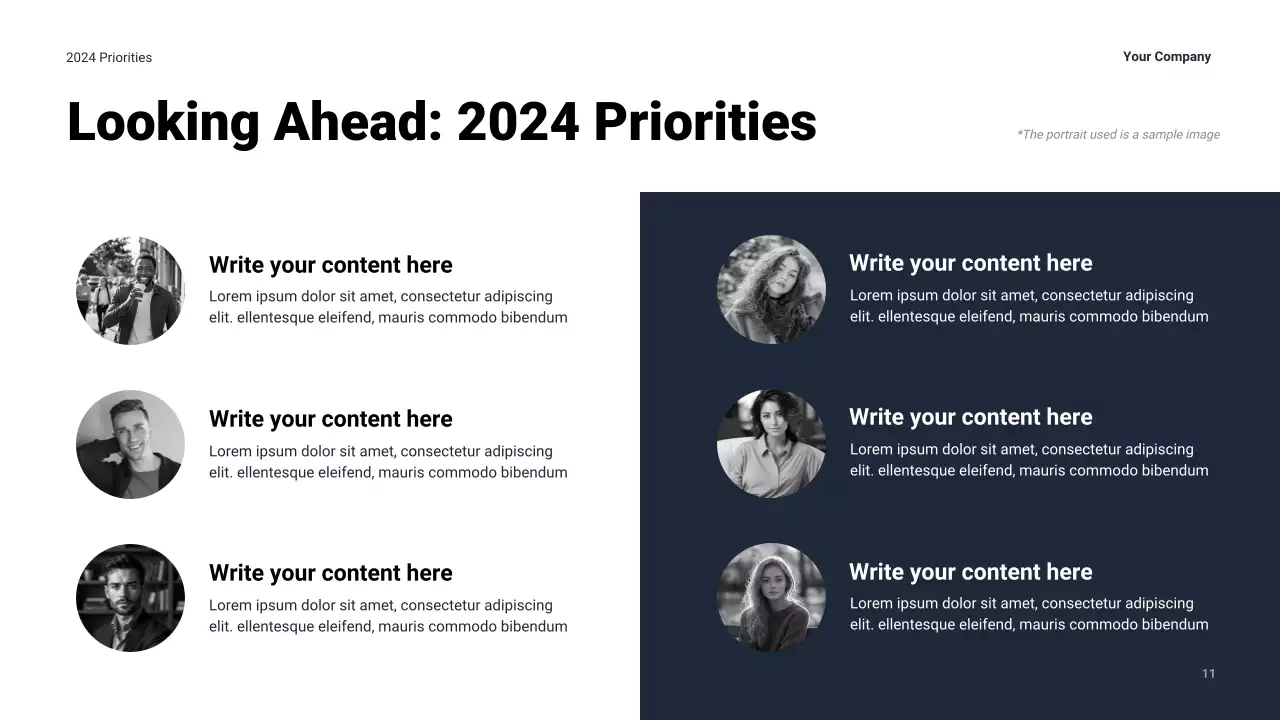 검정 모던 비즈니스 보고서