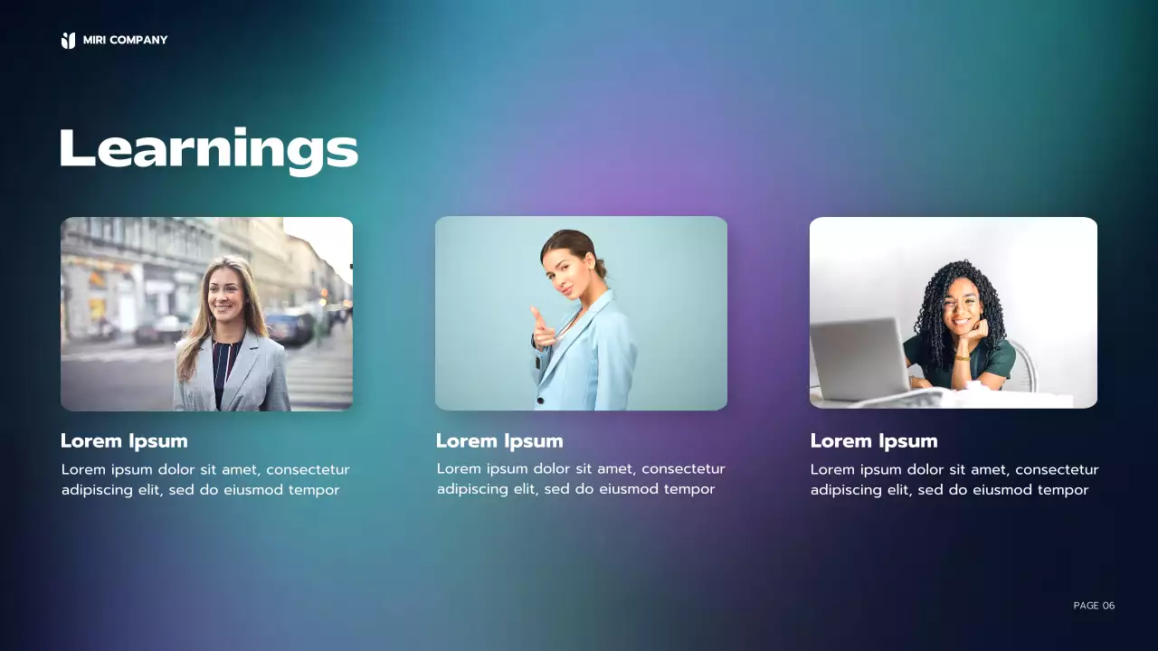 네이비 모던 비즈니스 보고서