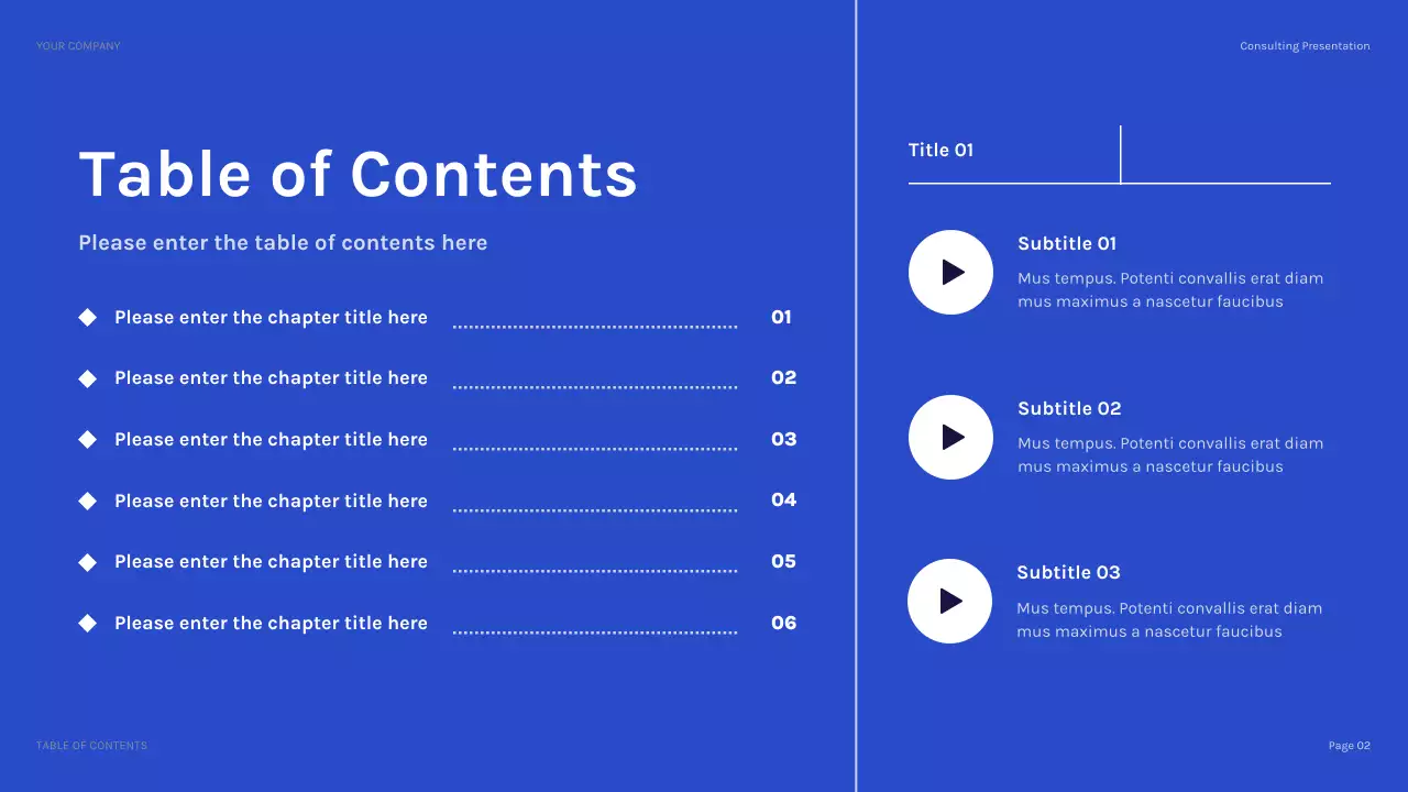 남색 모던 IT 솔루션 설명