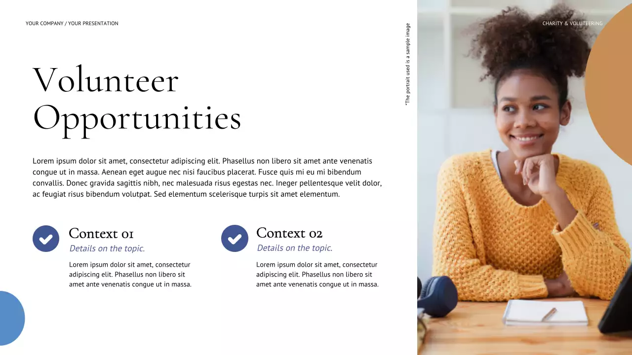 파랑 모던 기부 제안서