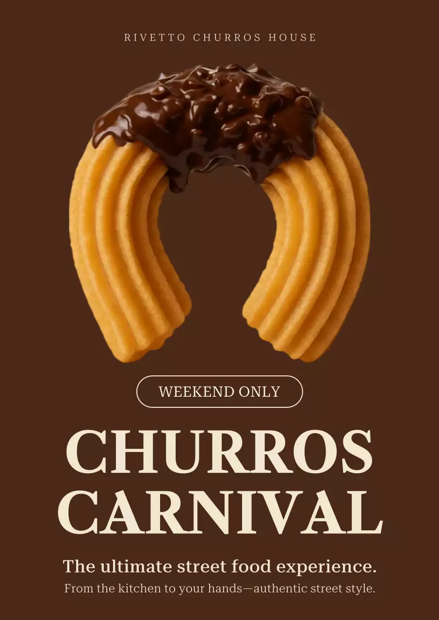 Brown Rustic Food Promotion Poster