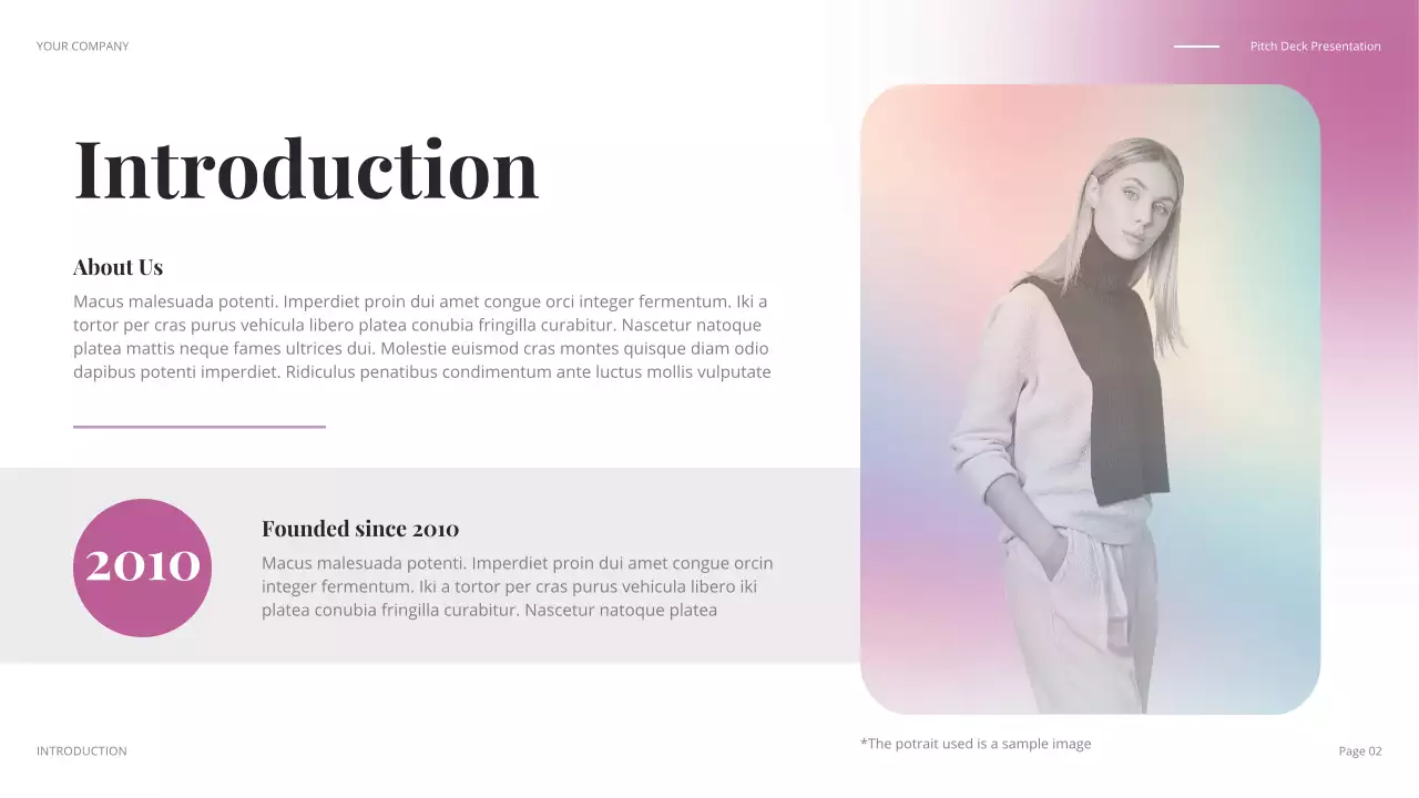 연보라 모던 회사 소개 프레젠테이션