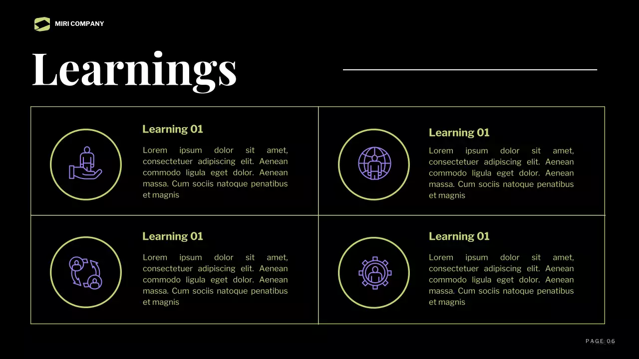 검정 모던 비즈니스 보고서