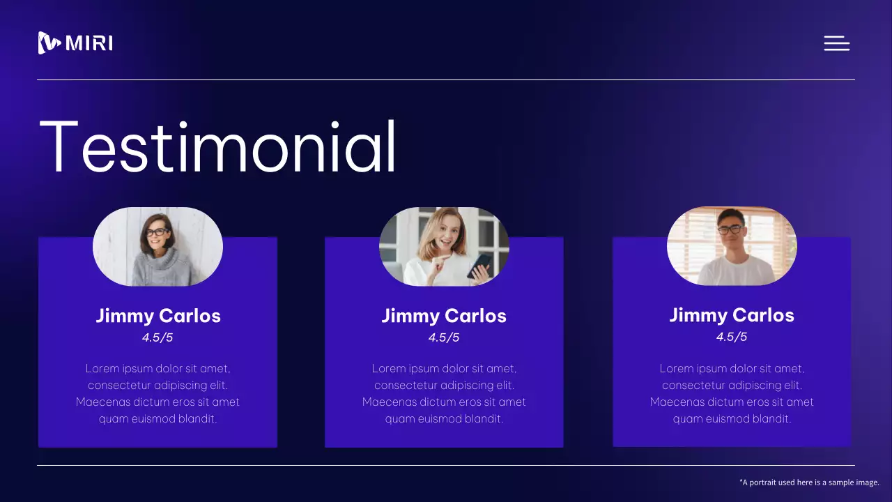 남색 모던 비즈니스 명함