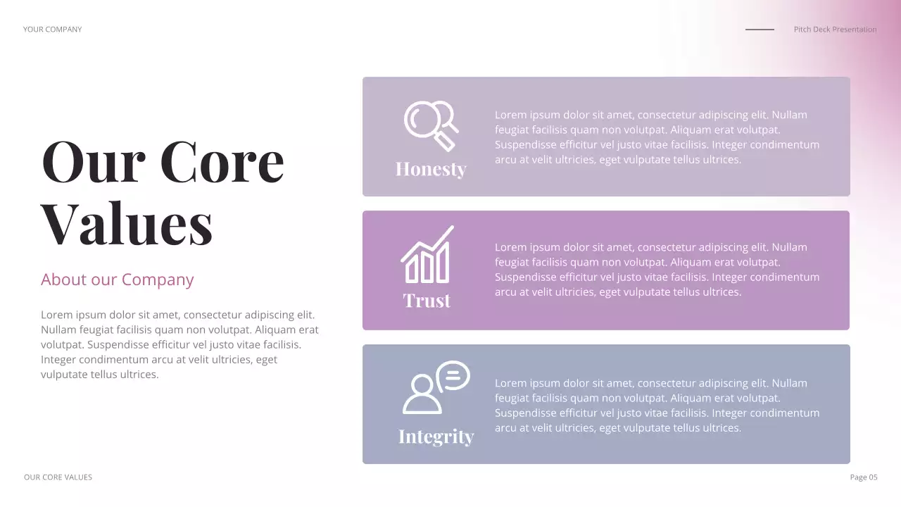 연보라 모던 회사 소개 프레젠테이션