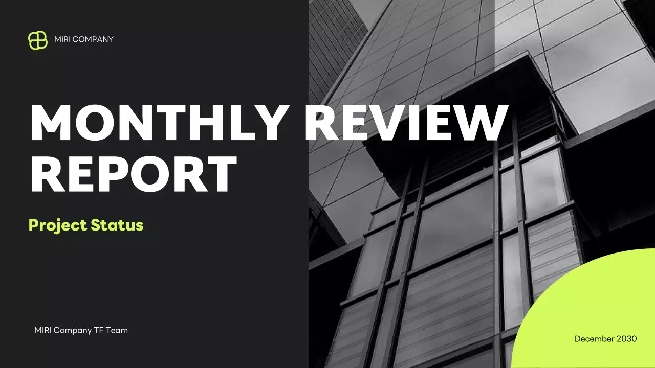 검정 모던 보고서 분석