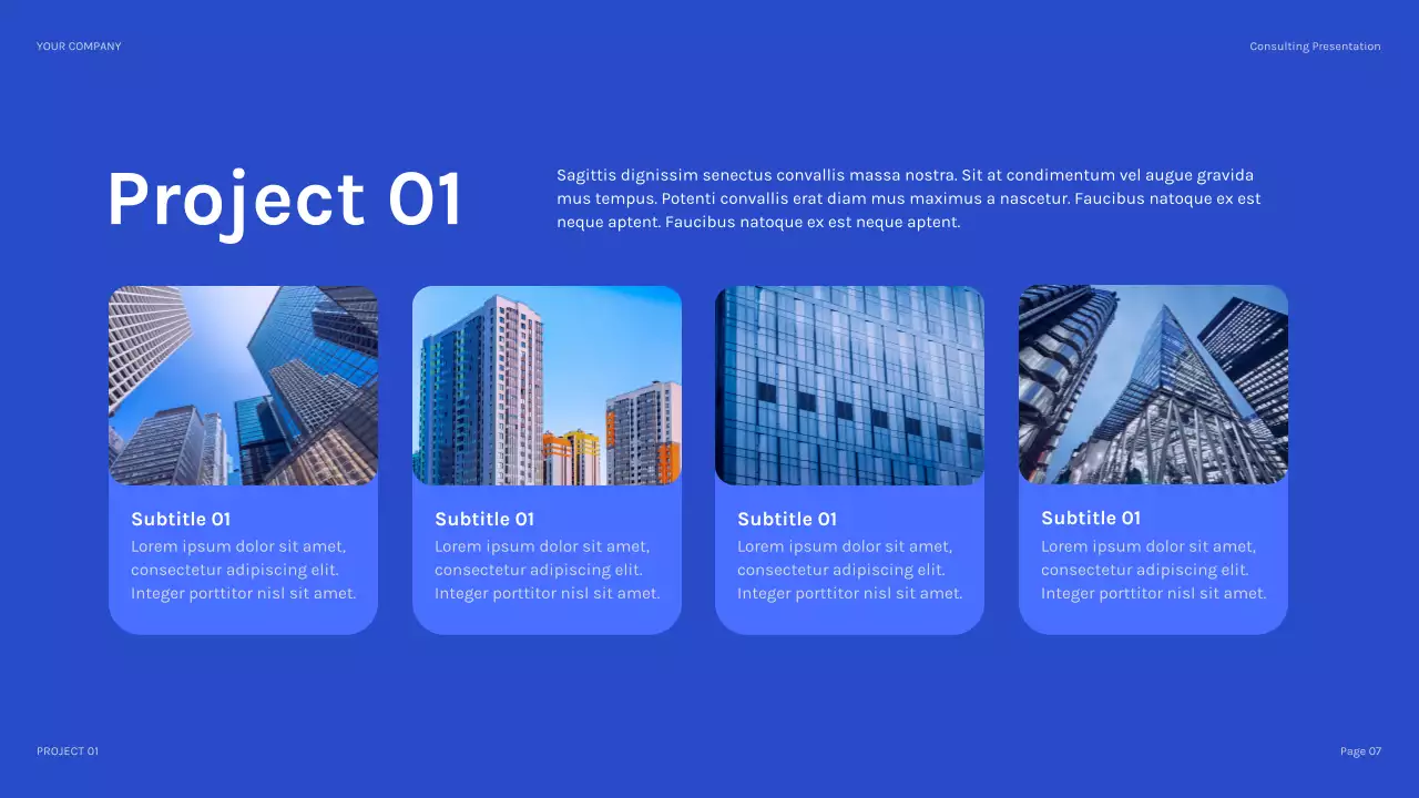 남색 모던 IT 솔루션 설명