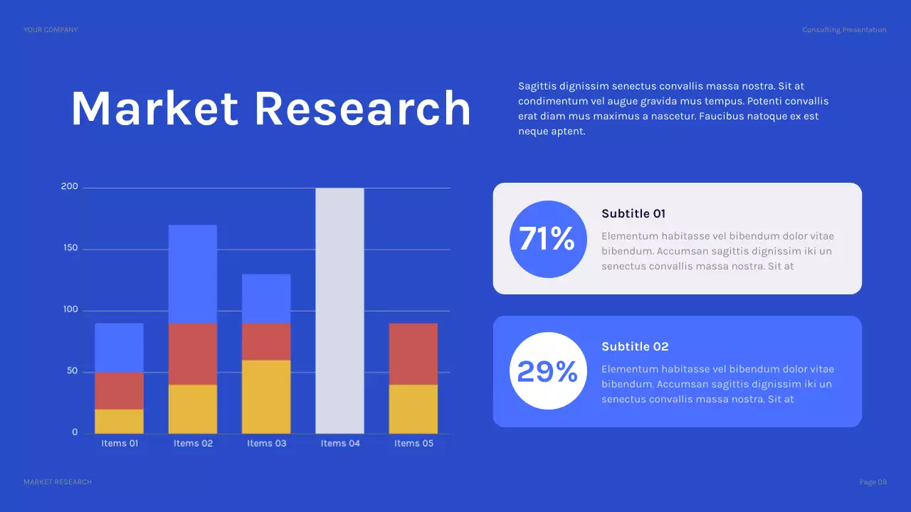 남색 모던 IT 솔루션 설명