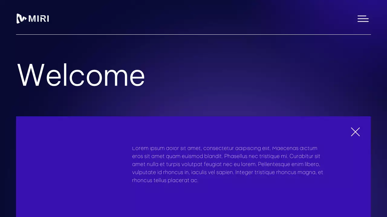 남색 모던 비즈니스 명함