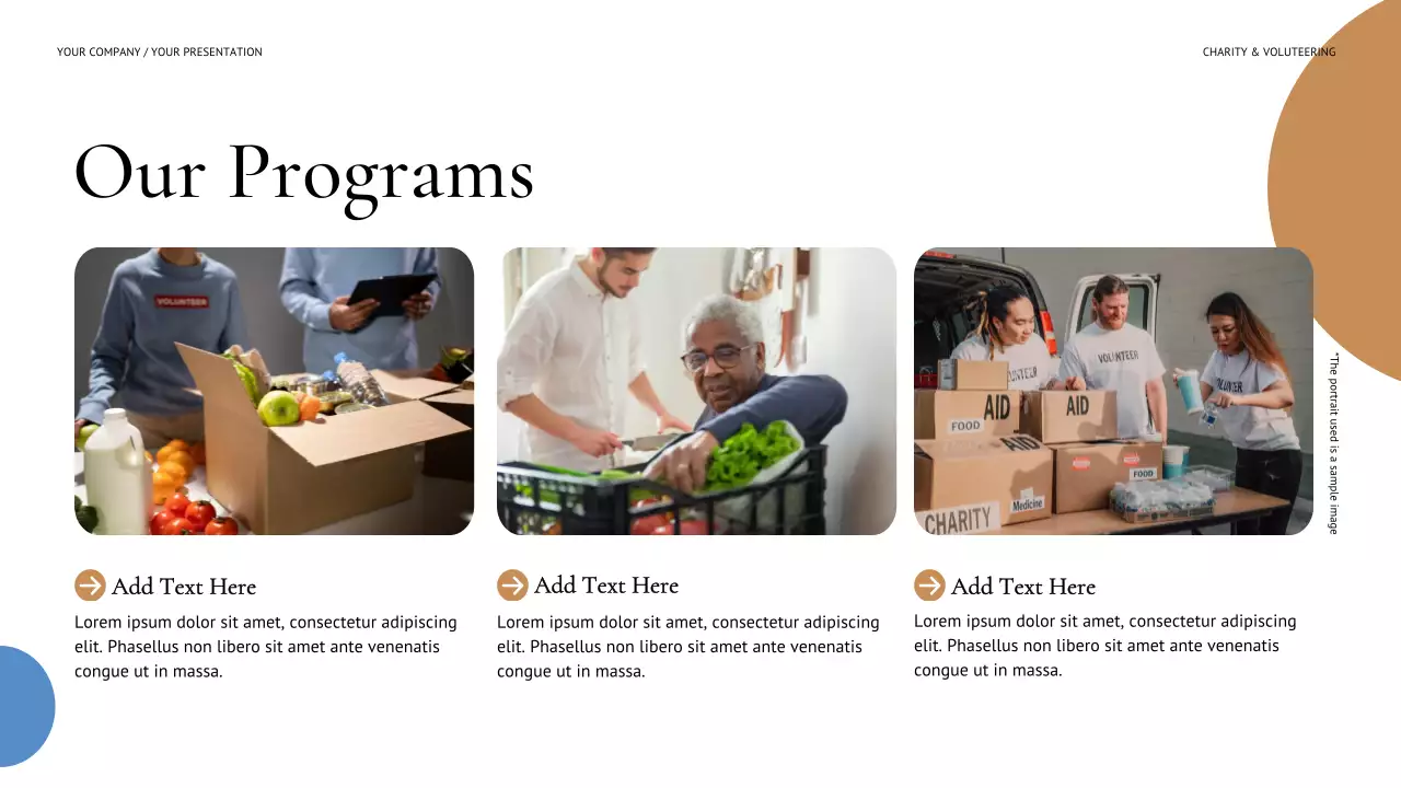 파랑 모던 기부 제안서