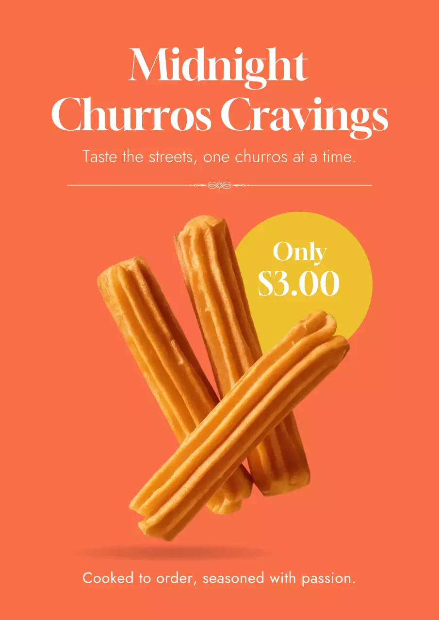 Beige Rustic Dessert Advertisement Poster