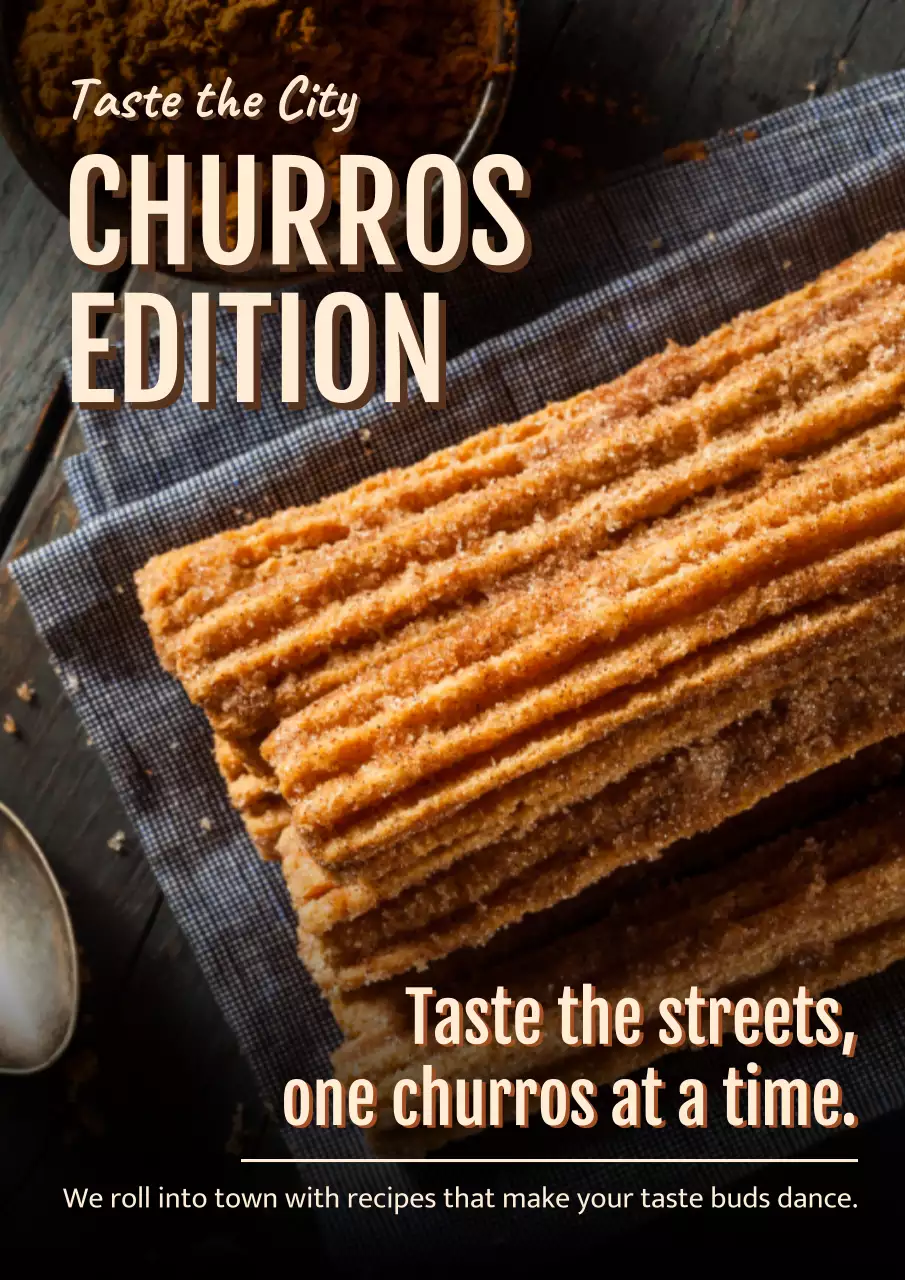 Rustic Churros Advertisement Poster