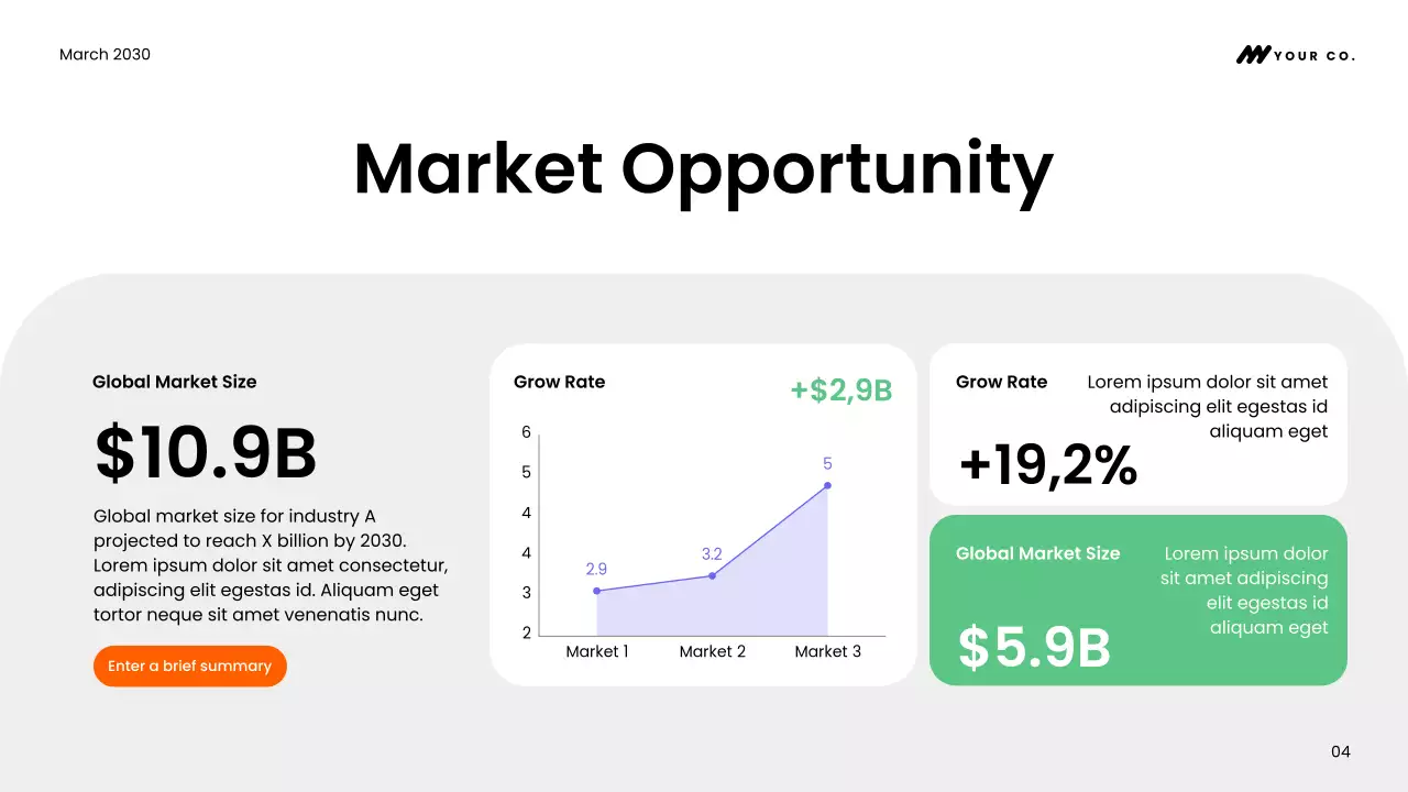 파랑 모던 비즈니스 기획서