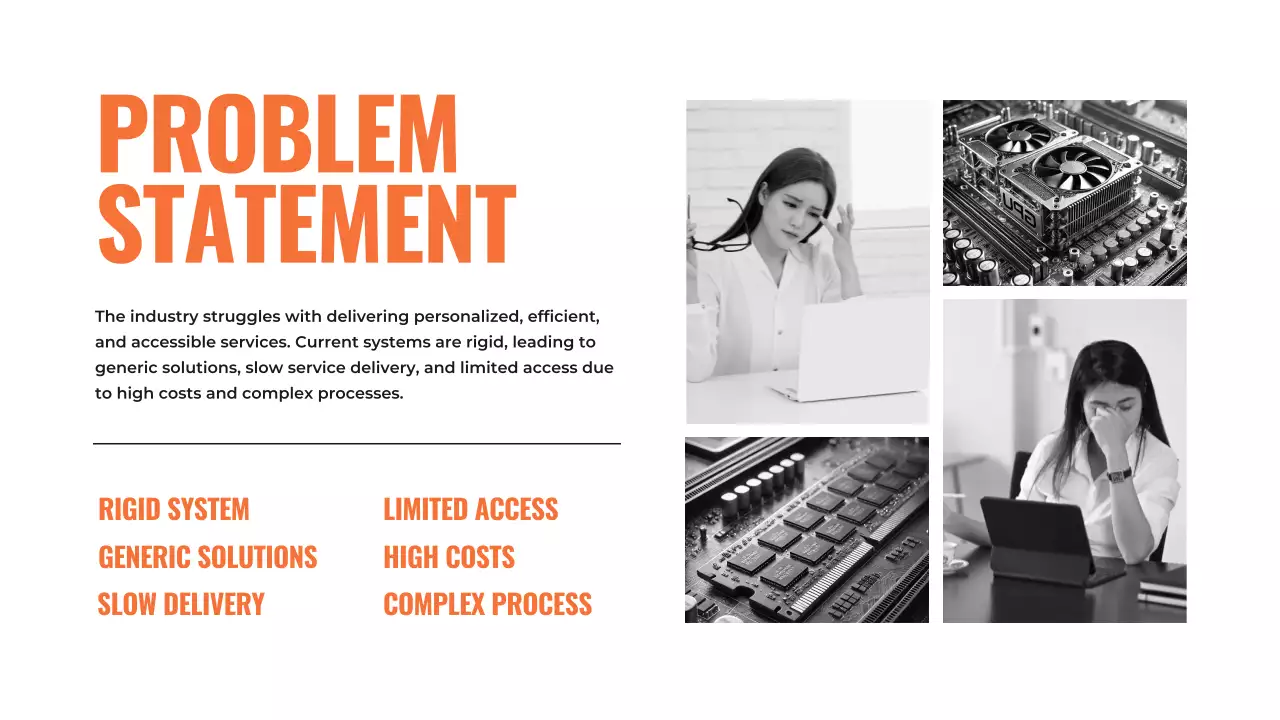 주황 모던 프레젠테이션 기획서