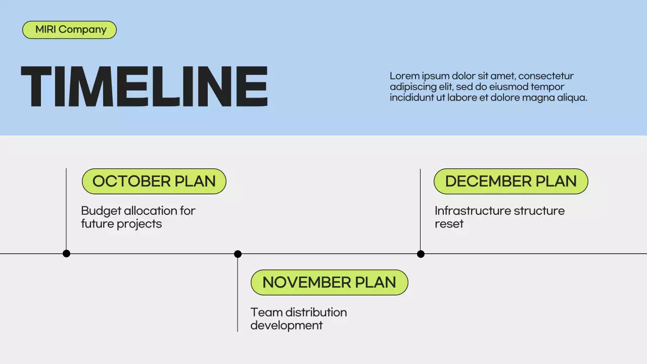 파랑 모던 비즈니스 보고서