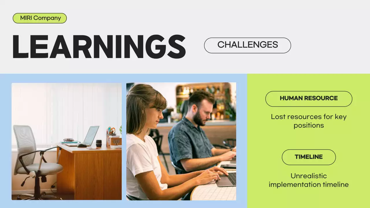 파랑 모던 비즈니스 보고서