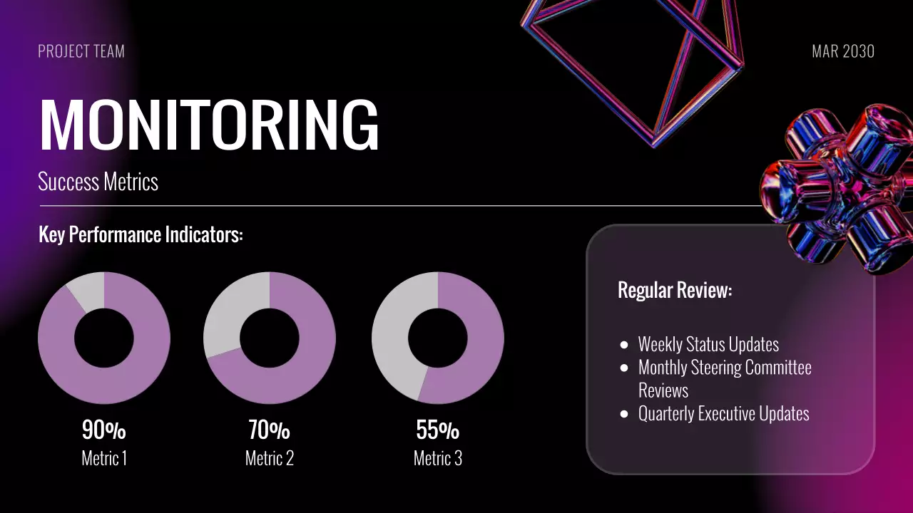 검정 모던 비즈니스 회의 안내