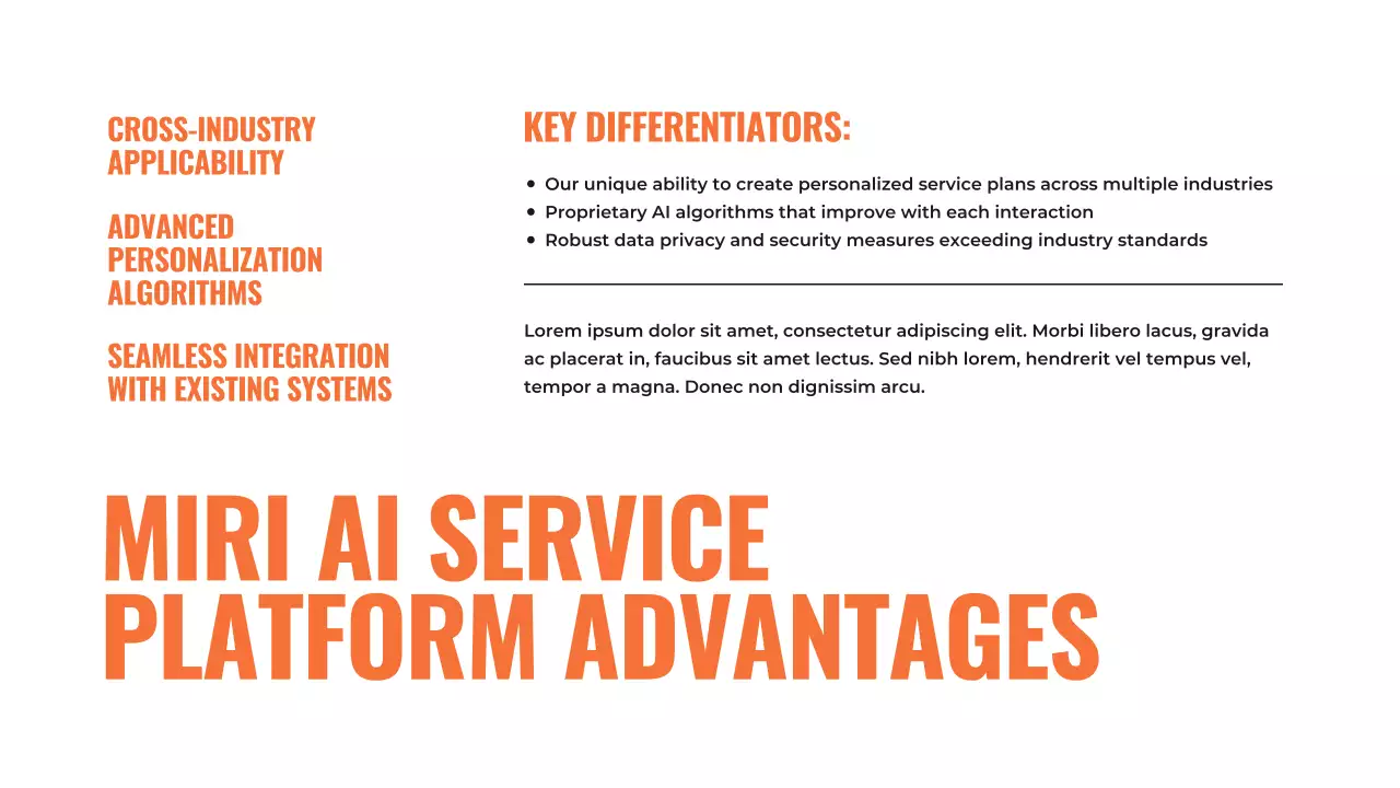 주황 모던 프레젠테이션 기획서