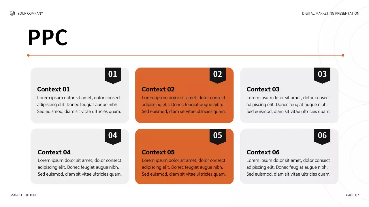 주황 모던 디지털마케팅 기획서