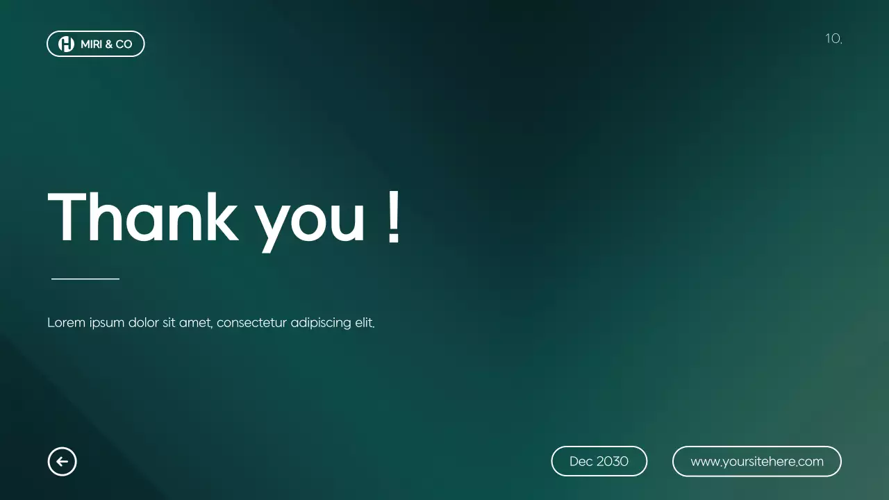 녹색 모던 비즈니스 기획