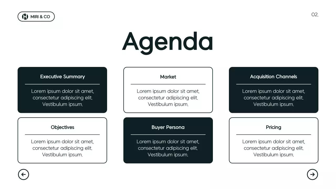 녹색 모던 비즈니스 기획