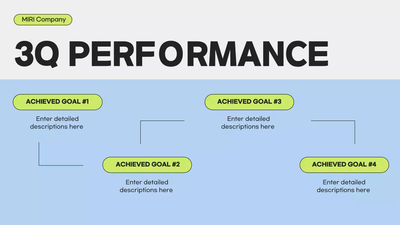 파랑 모던 비즈니스 보고서