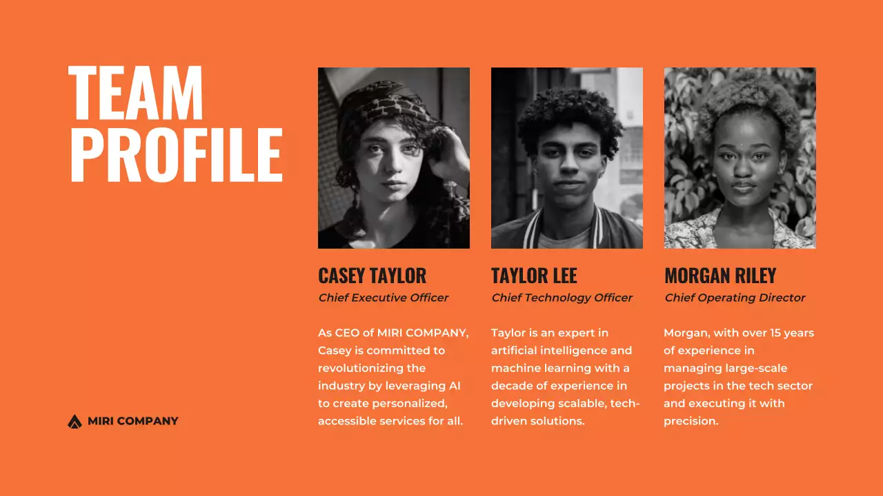 주황 모던 프레젠테이션 기획서