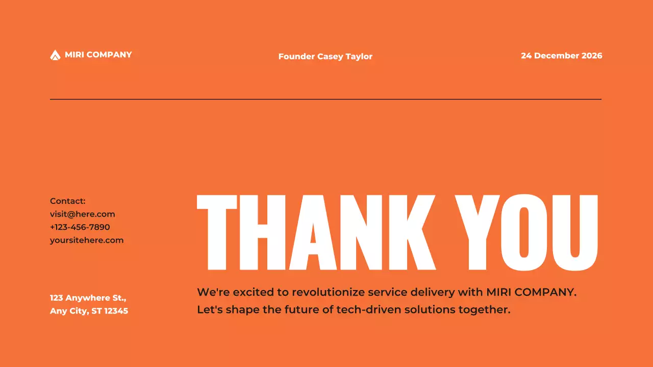 주황 모던 프레젠테이션 기획서