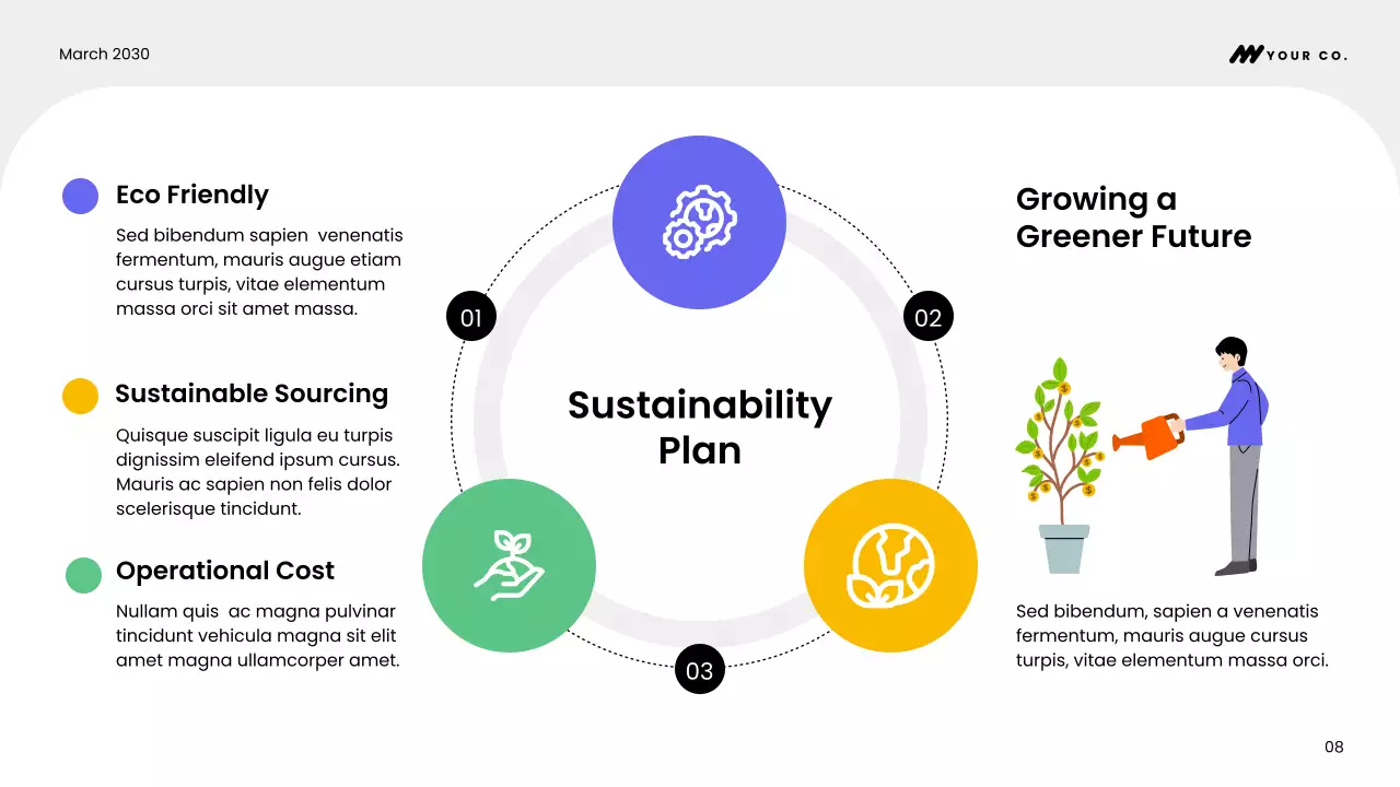 파랑 모던 비즈니스 기획서