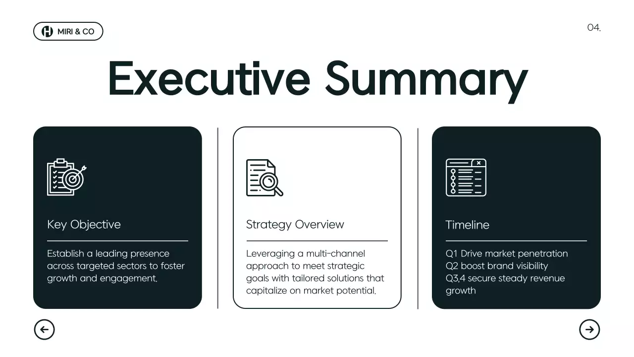 녹색 모던 비즈니스 기획