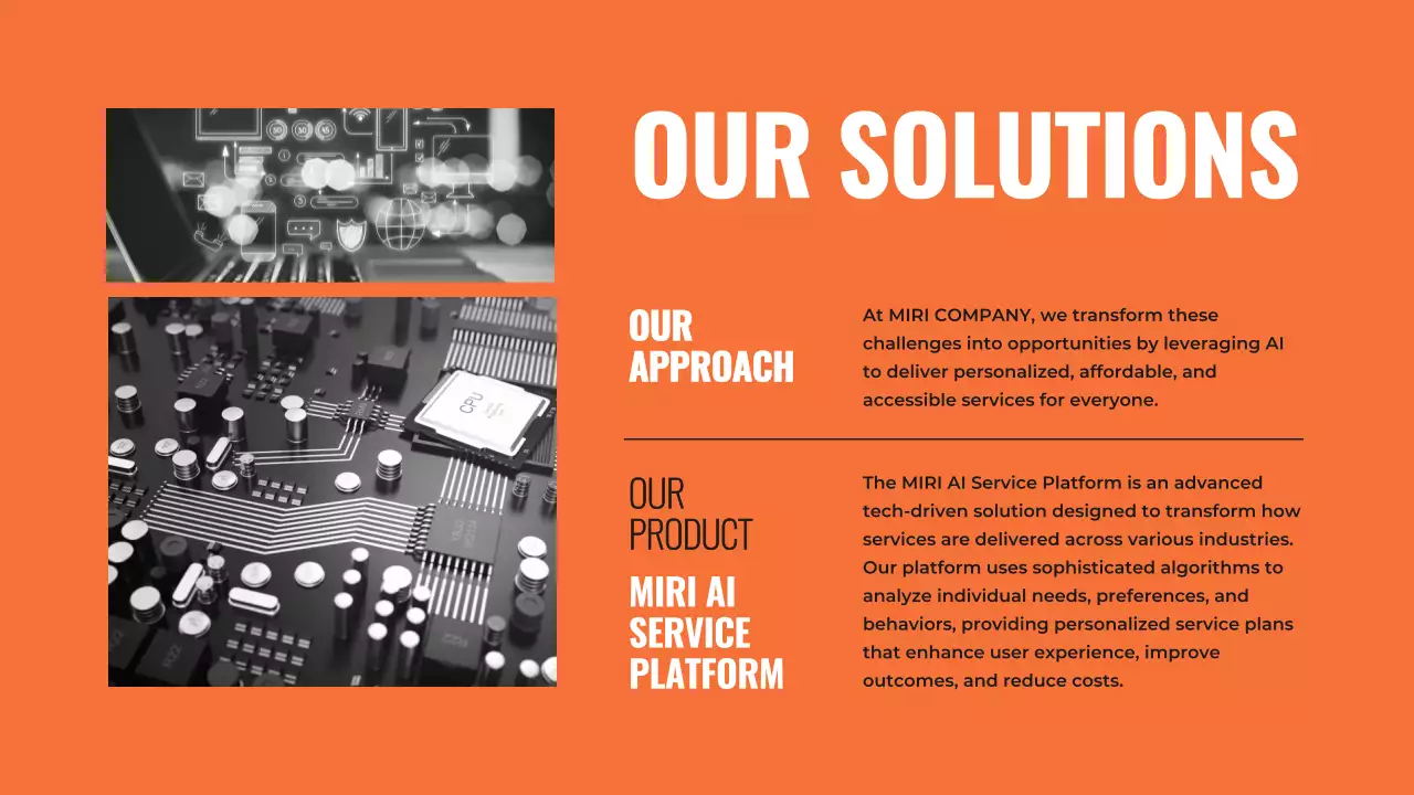 주황 모던 프레젠테이션 기획서