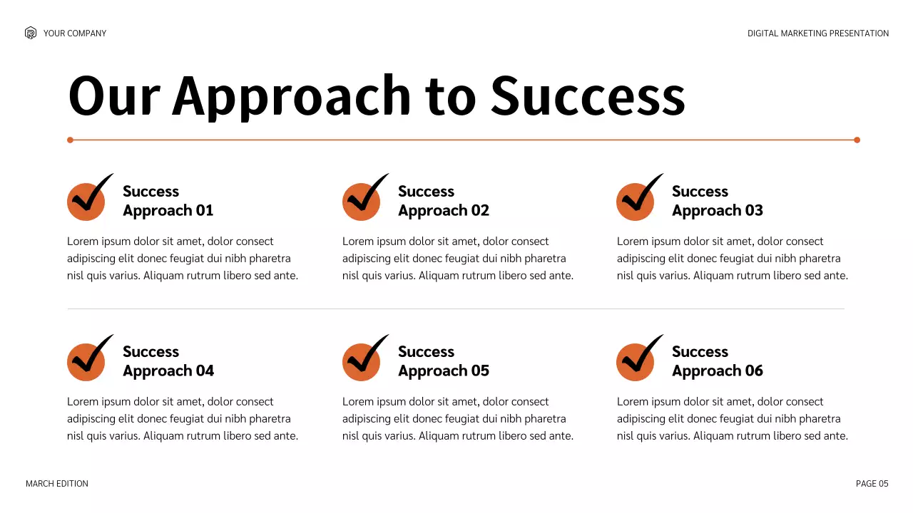 주황 모던 디지털마케팅 기획서