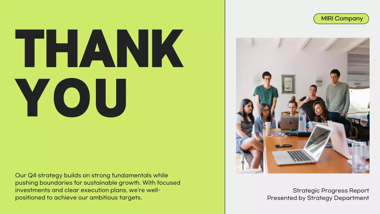 파랑 모던 비즈니스 보고서