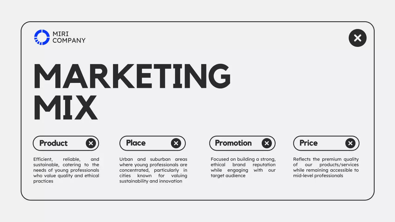 파랑 모던 마케팅 기획서