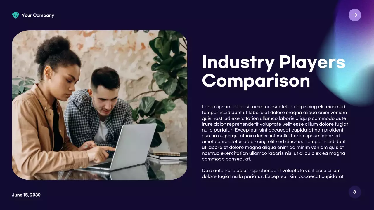 연보라 모던 비즈니스 보고서