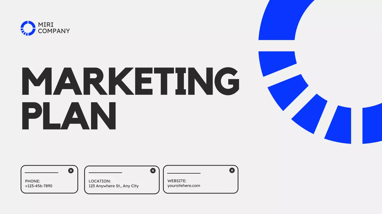 파랑 모던 마케팅 기획서