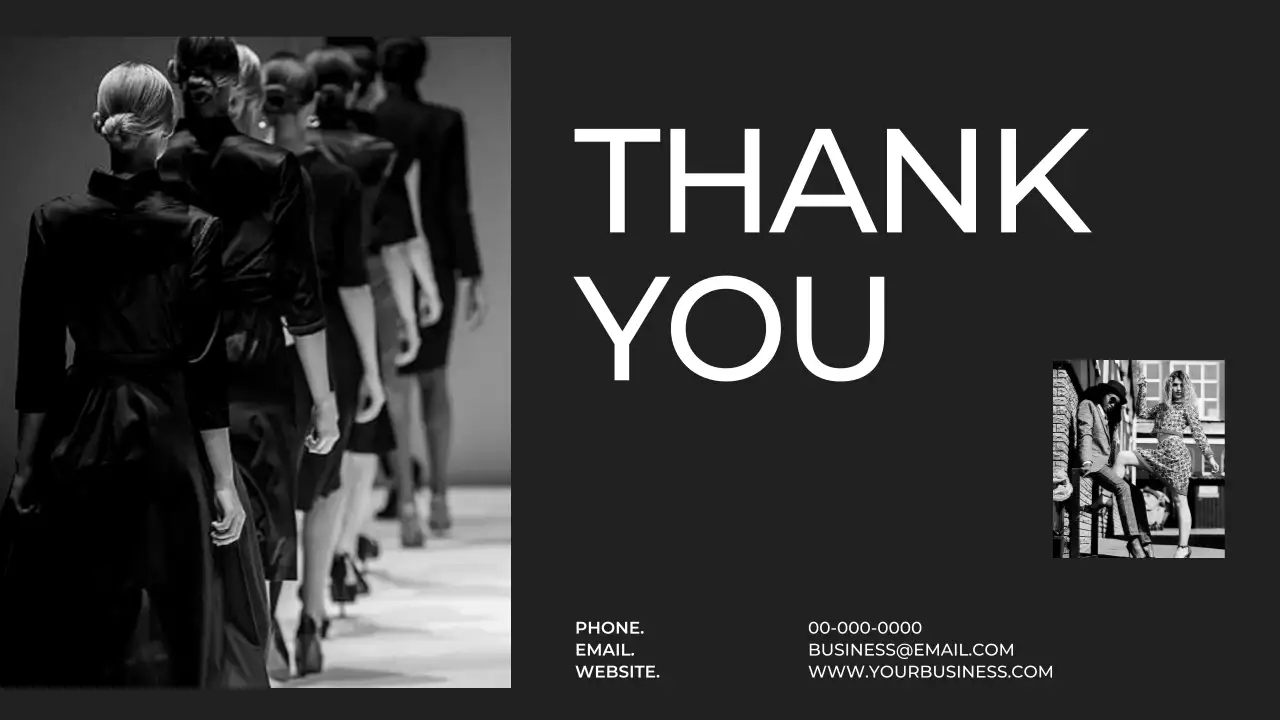 흑백 미니멀 비즈니스 보고서