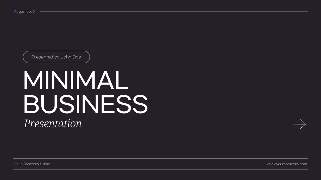 검정 미니멀 비즈니스 설명서