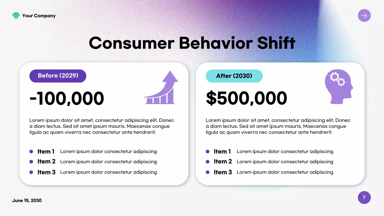 연보라 모던 비즈니스 보고서